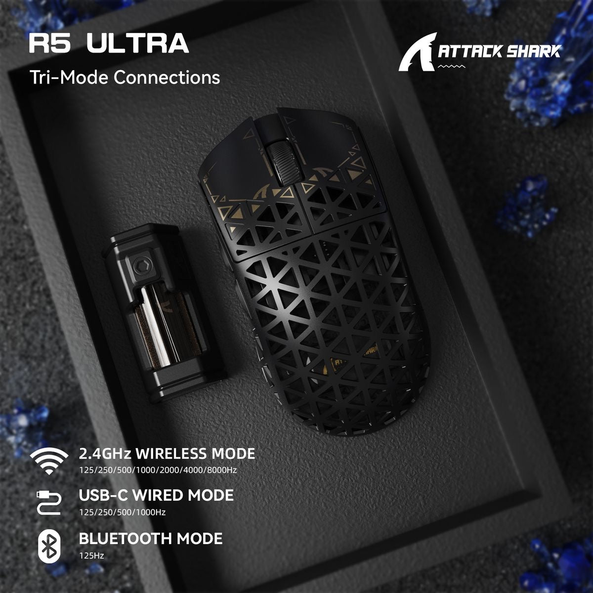 עכבר Attack Shark R5 ULTRA